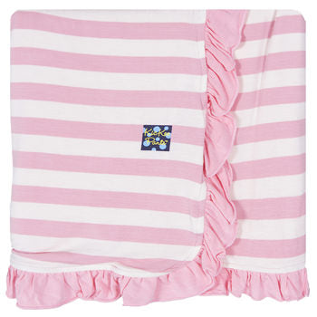 Essentials Print Ruffle Stroller Blanket