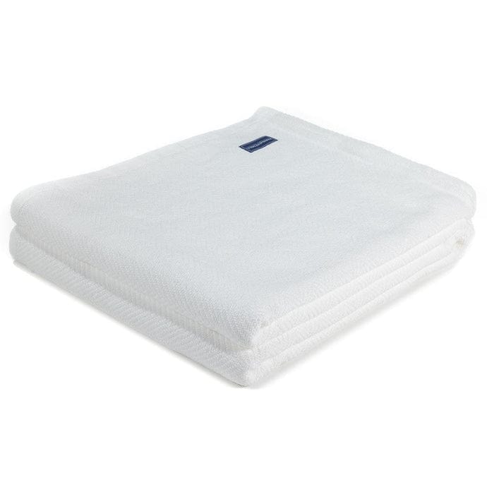 1 Penobscot Cotton Blanket  -  Twin / White
