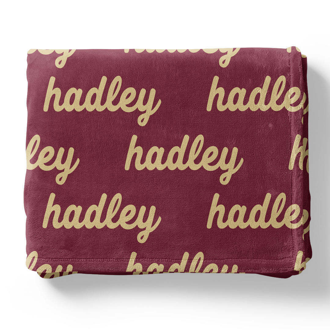 Personalized Color Blanket | Garnet