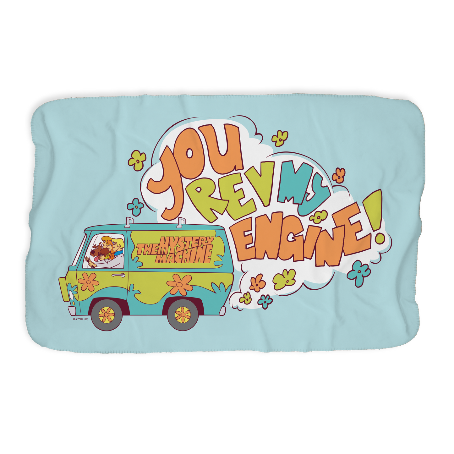 Scooby-Doo Rev My Engine Sherpa Blanket