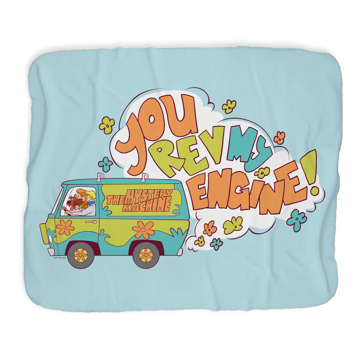 Scooby-Doo Rev My Engine Sherpa Blanket