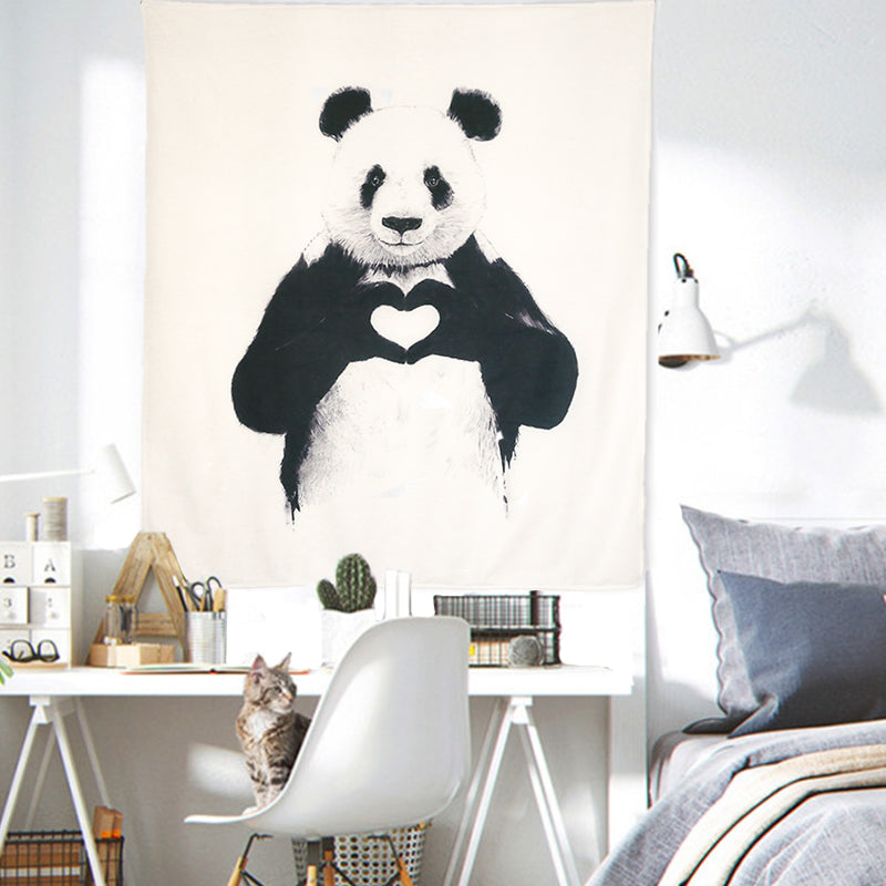 Monochrome Tapestry Wall Hanging Throw Cloth