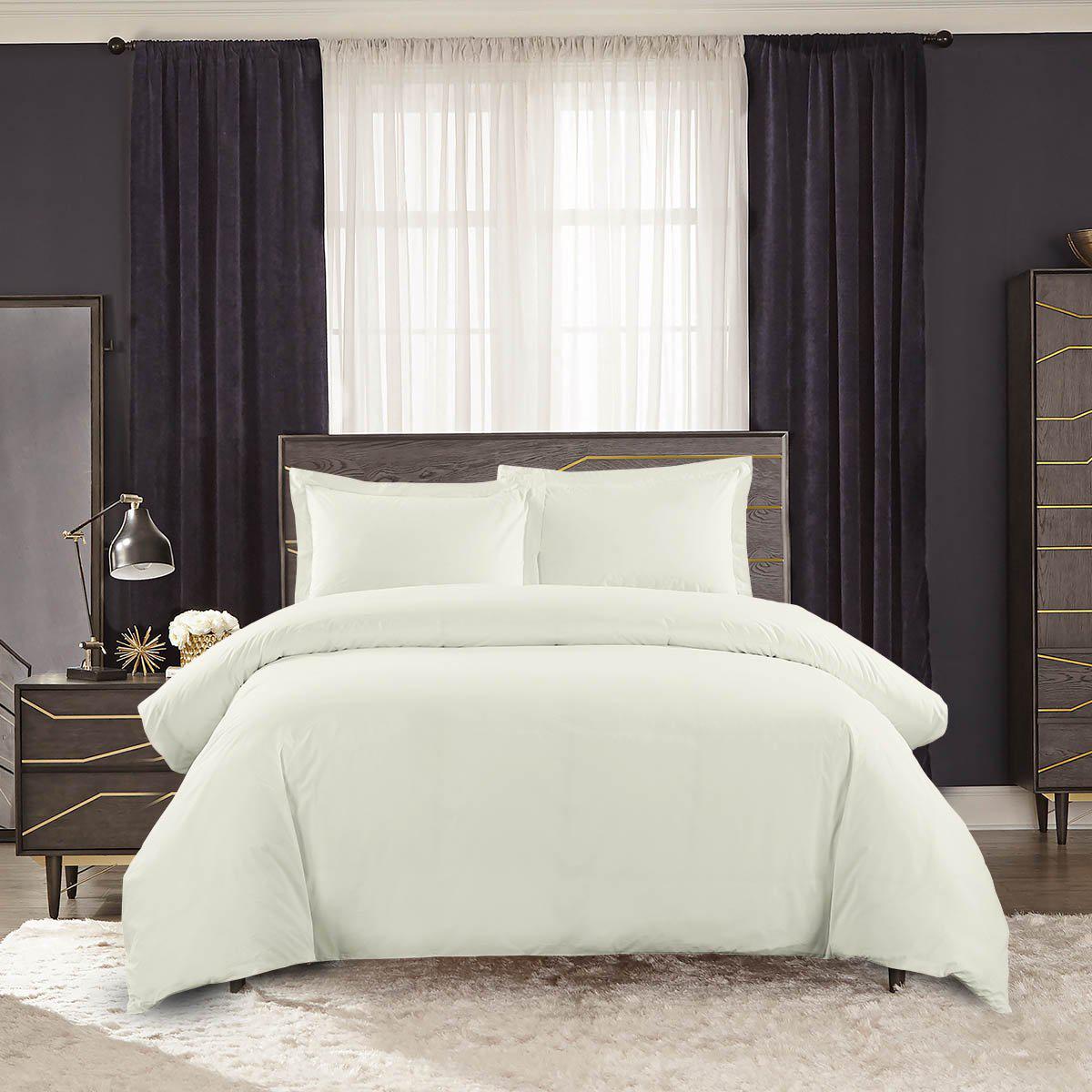 Soft Percale Egyptian Cotton 300 Thread Count Duvet Cover