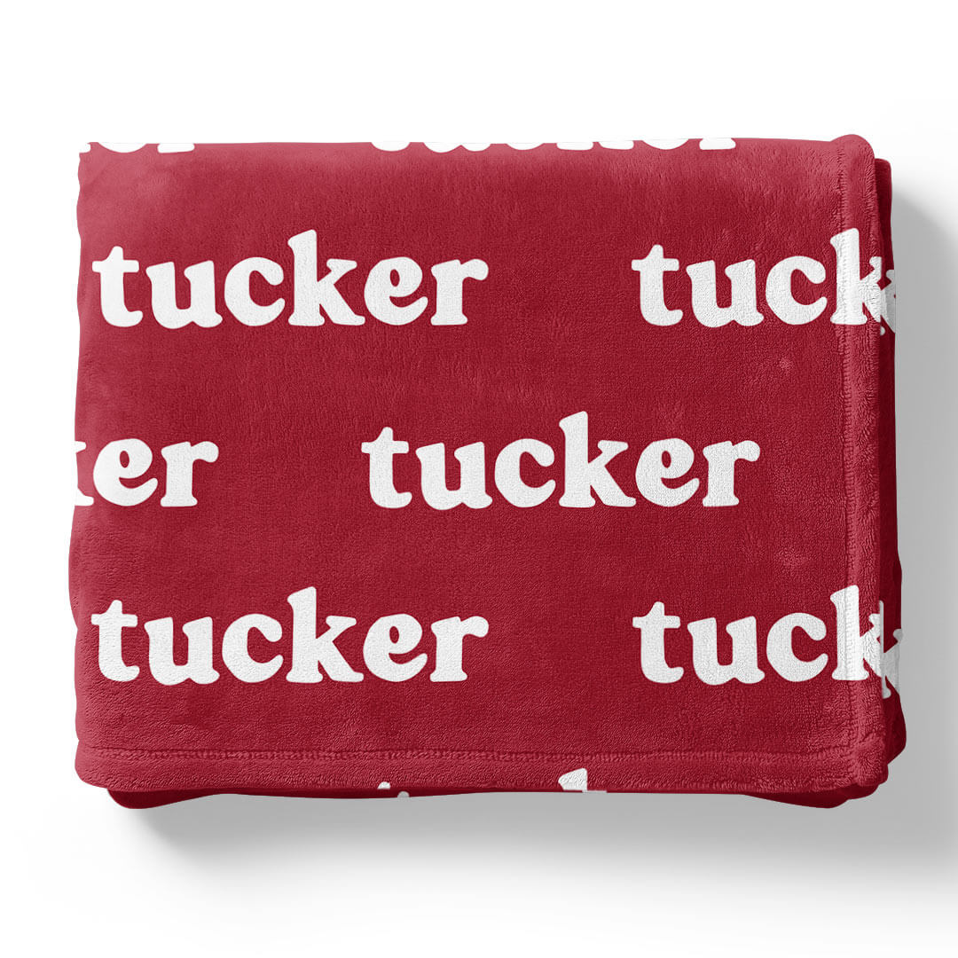 Personalized Color Blanket | Cardinal Red
