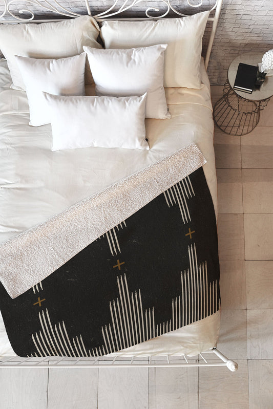 Southwestern Minimalist Fleece Throw Blanket (DS) DD