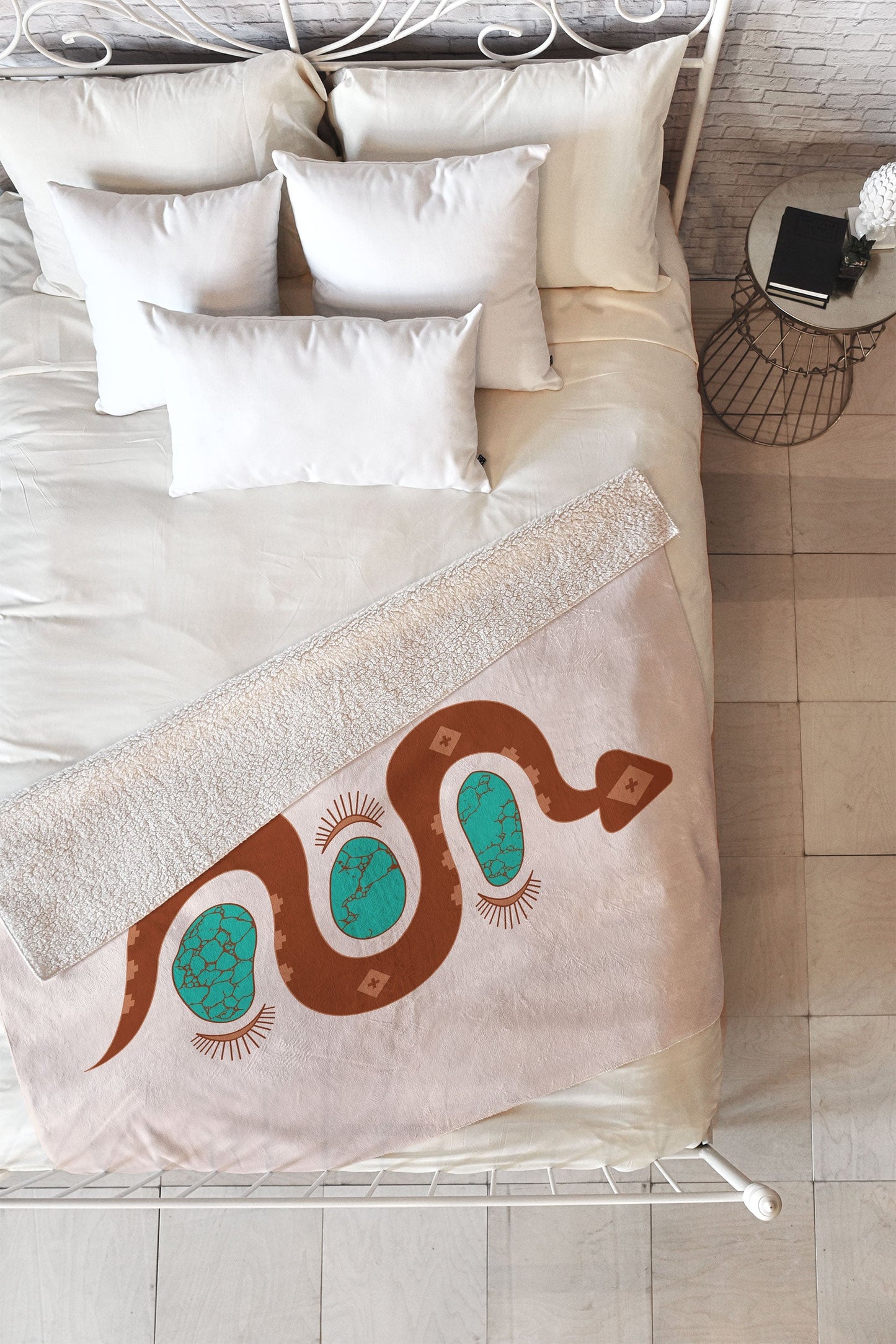 Southwestern Slither Fleece Throw Blanket (DS) DD