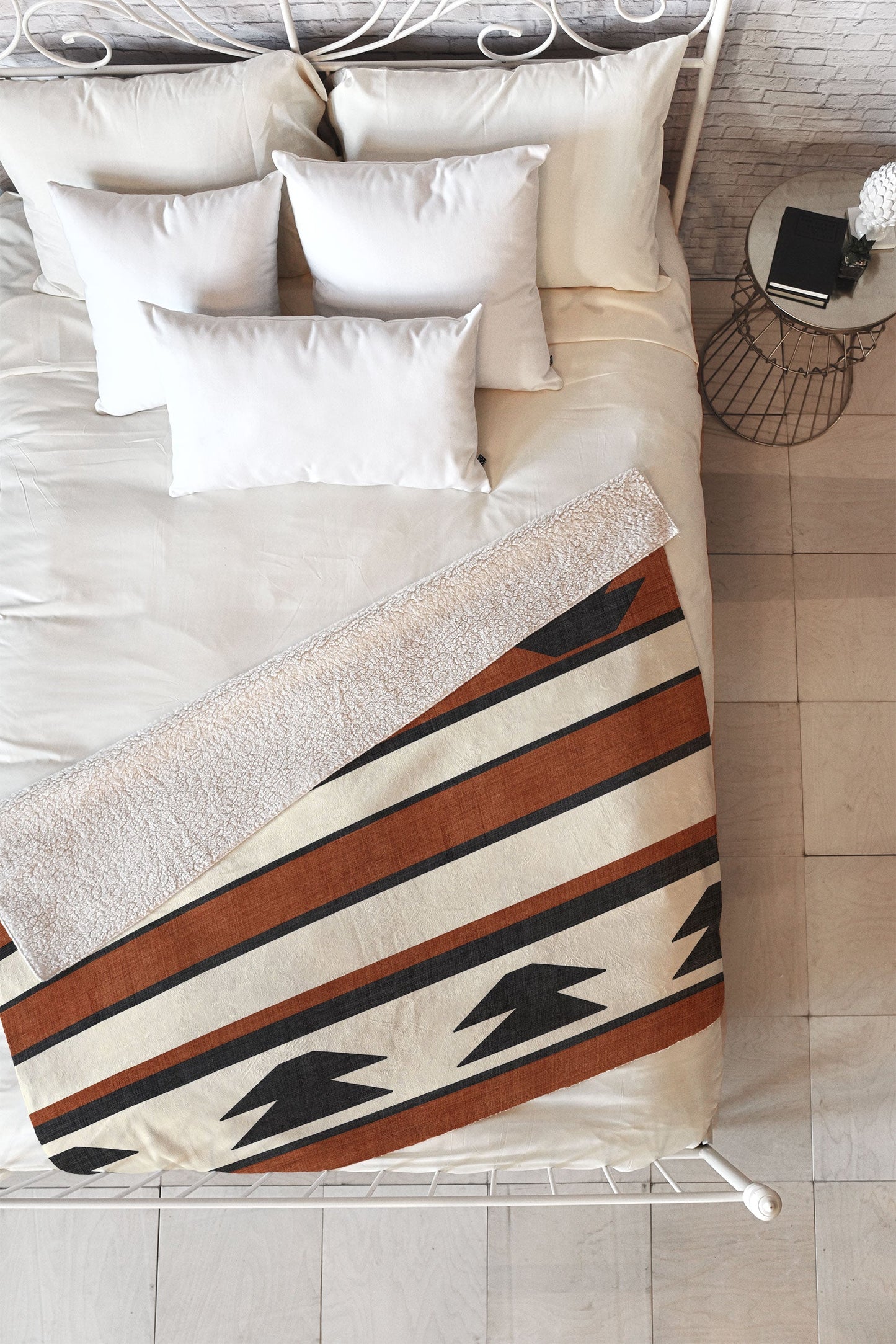 Province Rust Fleece Throw Blanket (DS) DD