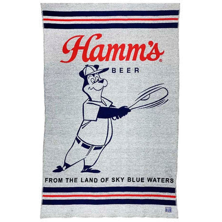 1 Hamm's Beer Baseball Bear Wool Throw  -  Baseball Bear