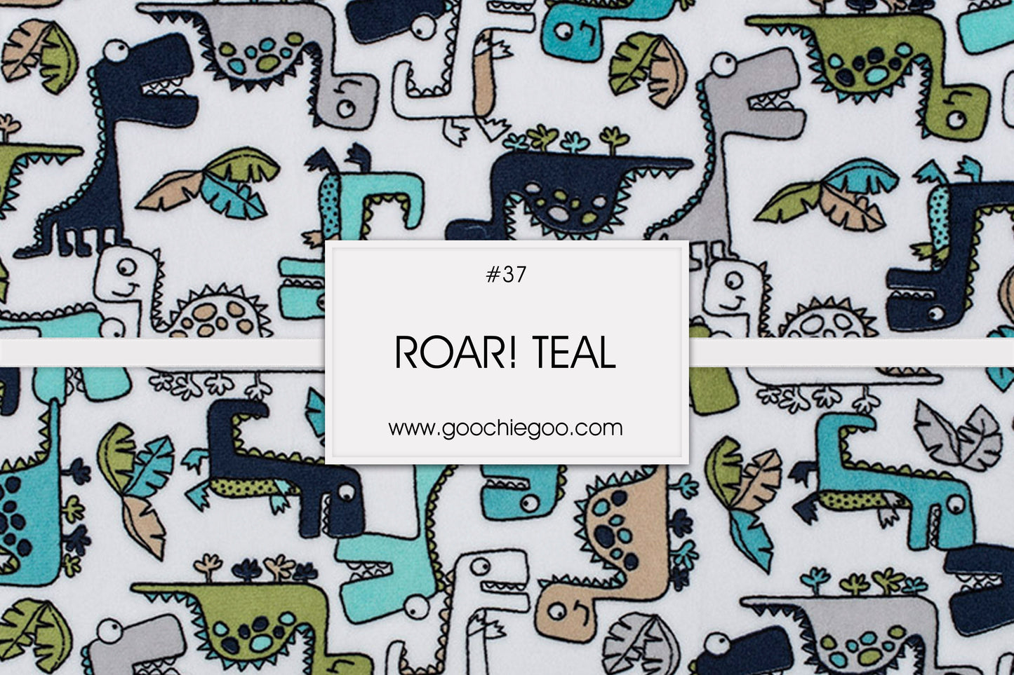 Roar w/ Teal Satin Trim *