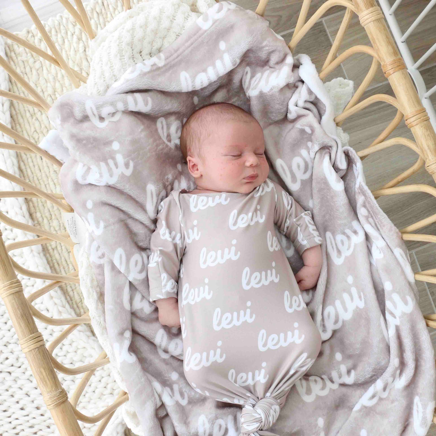 Personalized Color Blanket | Taupe