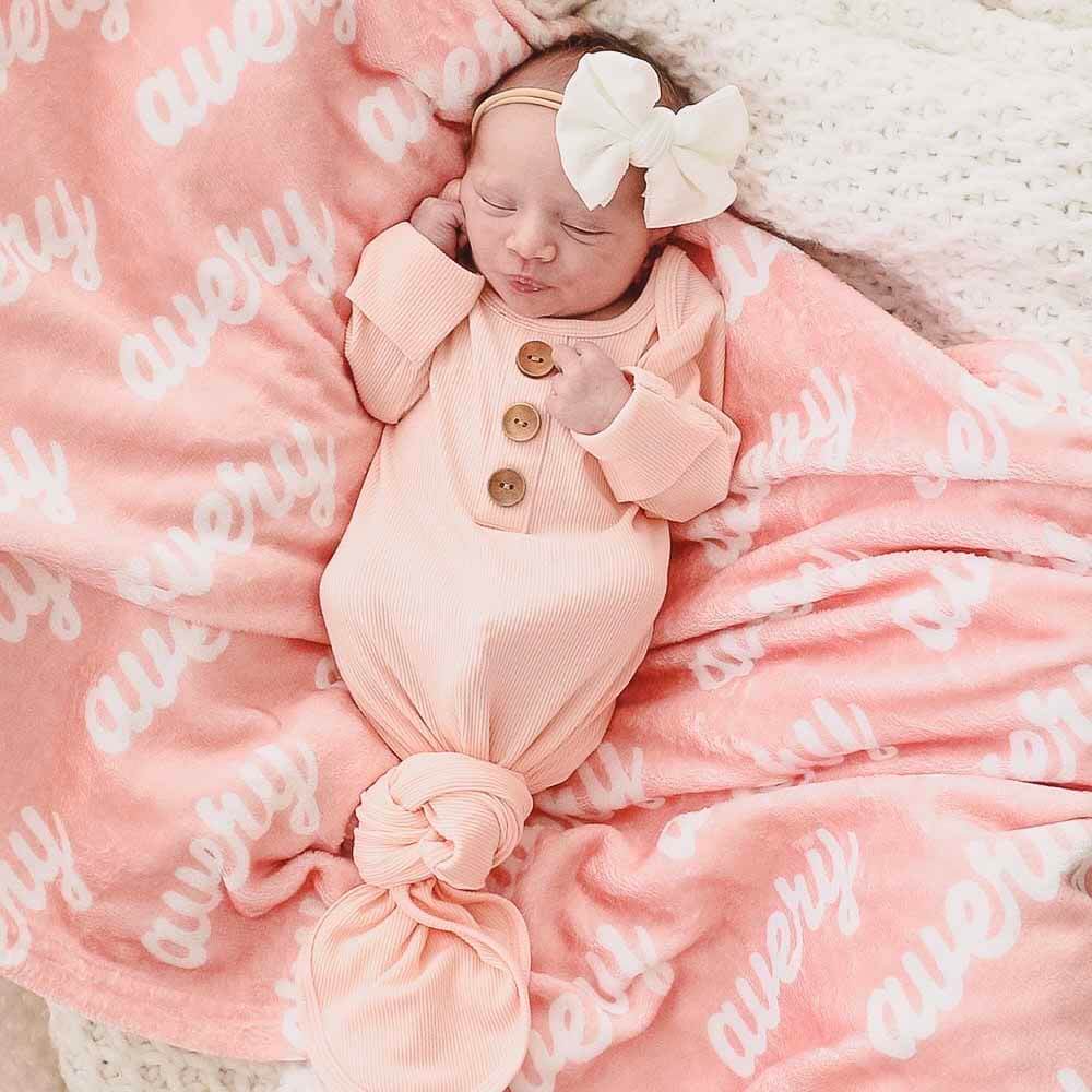 Personalized Color Blanket | Salmon