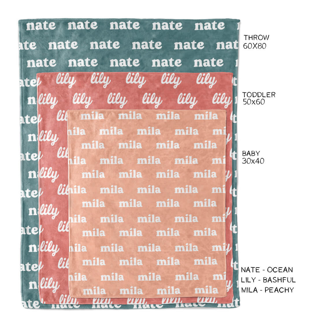 Personalized Color Blanket | Mint
