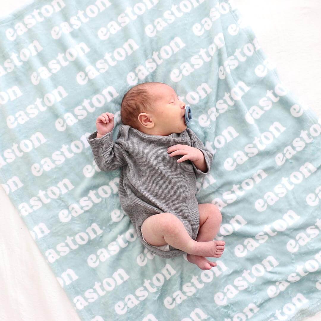 Seafoam Personalized Color Blanket