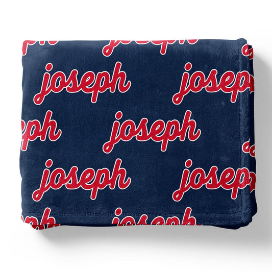 Personalized Color Blanket | Rebel Navy