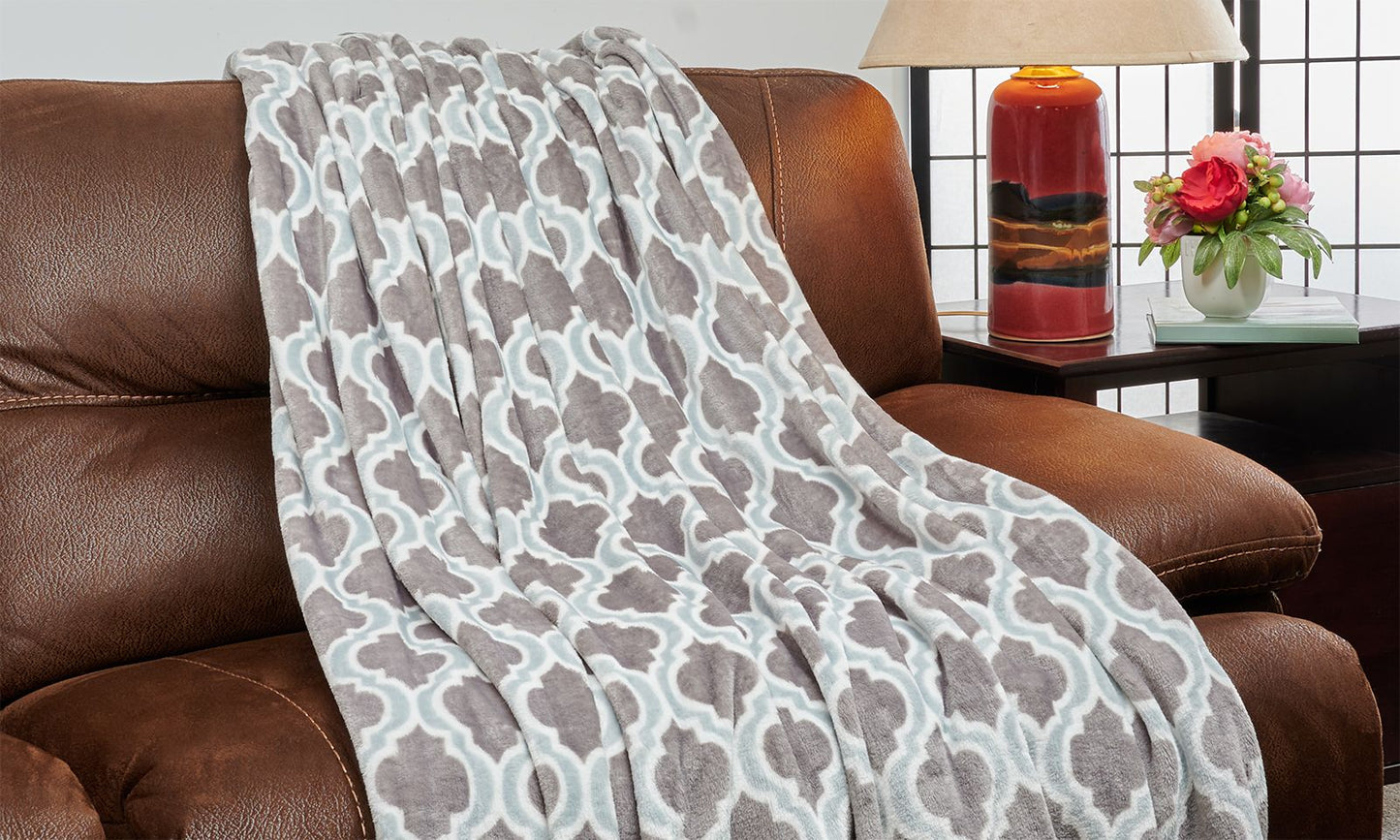 Verona Flannel Fleece Plush Blanket