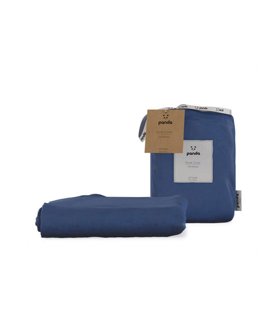 Panda London Bamboo Duvet Cover - Deep Sea Navy