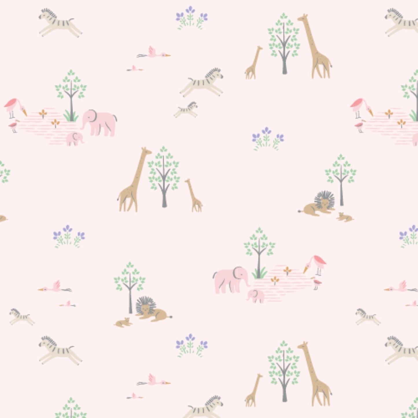 Pink Serene Safari Modal Baby Blanket