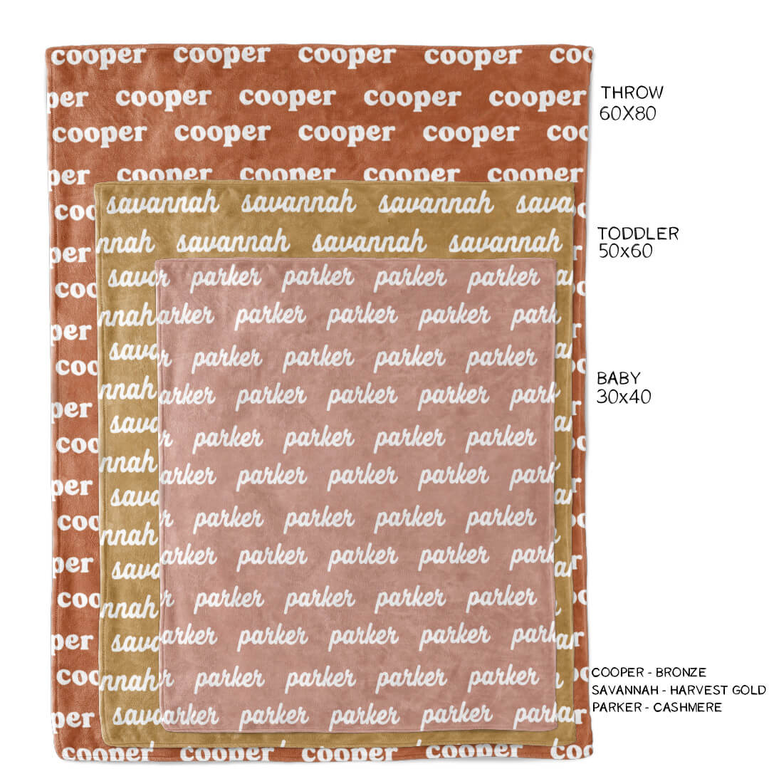 Sandy Sunset Personalized Color Blanket