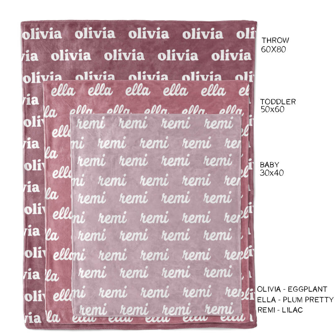 Personalized Color Blanket | Violet