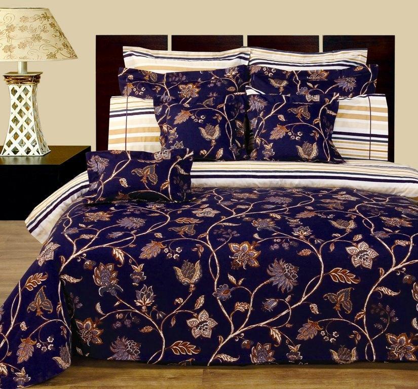 Lilian 11-PC Duvet Cover & Sheet Set 100% Cotton Reversible Bedding Set-Royal Tradition-Full-Egyptian Linens